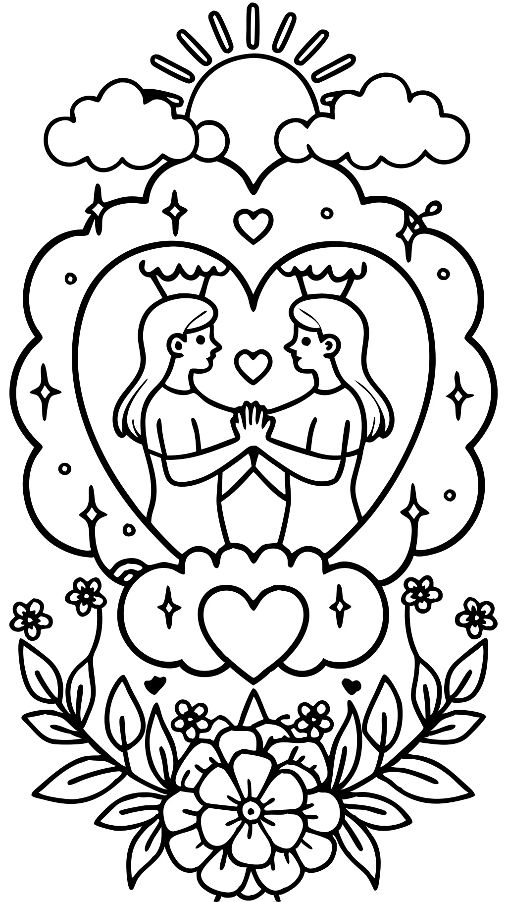 love adult coloring pages